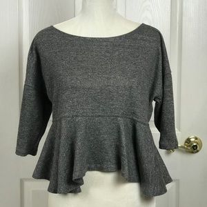 CURRENT/ELLIOTT Gray Top Size 1